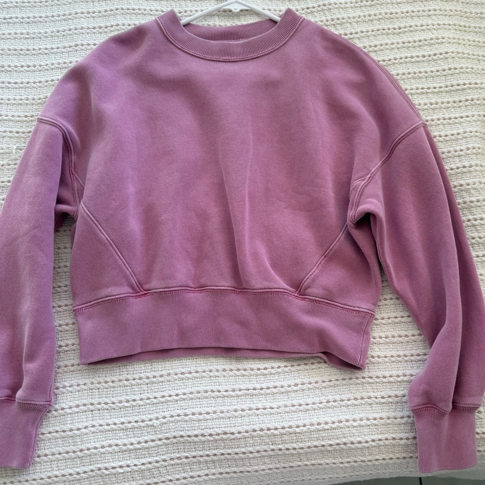 Abercrombie & Fitch Soft Pink Garment Dyed Top